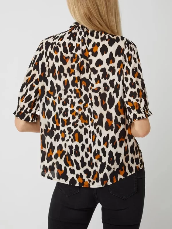 Tonno & Panna Blusenshirt Mit Leopardenmuster Modell ‘Tinka’ – Schwarz 6