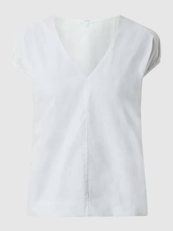Opus Blusenshirt Aus Baumwolle Modell ‘Fimpi’ – Weiß 3