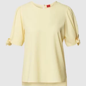 HUGO Blusenshirt Mit Rundhalsausschnitt Modell ‘Ciliras’ – Hellgelb 9