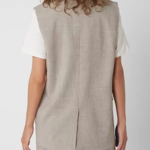 Modström Oversized Weste Mit Reverskragen Modell ‘Raphael’ – Sand Meliert 15