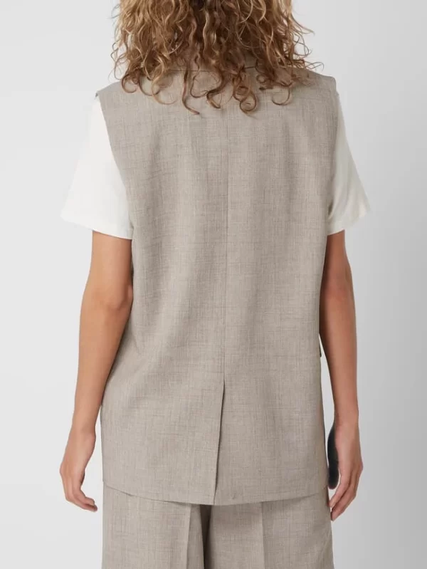 Modström Oversized Weste Mit Reverskragen Modell ‘Raphael’ – Sand Meliert 6