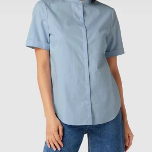 BOSS Casualwear Bluse Mit Stehkragen Modell ‘Befelina’ – Bleu 13