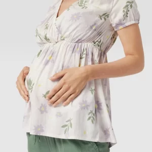 Mamalicious Umstands-Bluse Mit Floralem Muster – Offwhite 11