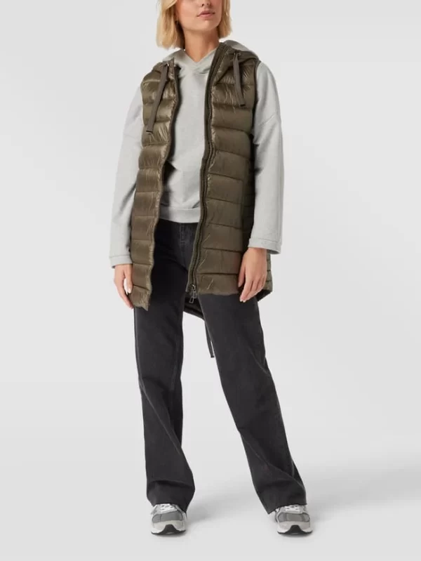 Christian Berg Woman Selection Steppweste Mit Kapuze Mit Tunnelzug – Khaki 1