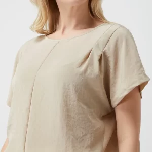 Luisa Cerano Blusenshirt Mit Kontrastvorderseite – Sand 11