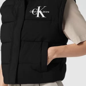 Calvin Klein Jeans Steppweste Mit Stehkragen – Schwarz 11