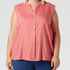 ONLY CARMAKOMA PLUS SIZE Bluse Mit Spitzenbesatz – Mauve 13
