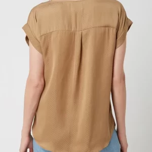 Saint Tropez Blusenshirt Mit Punktmuster Modell ‘Briana’ – Camel Meliert 15