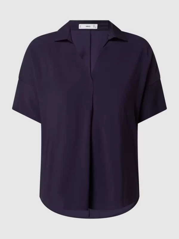 Mango Blusenshirt Aus Viskosemischung Modell ‘Bye’ – Dunkelblau 3