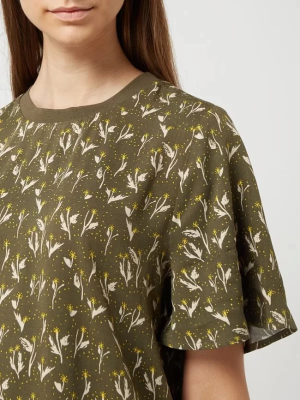 Saint Tropez Blusenshirt Mit Glockenärmeln Modell ‘Ivy’ – Dunkelgrün 4