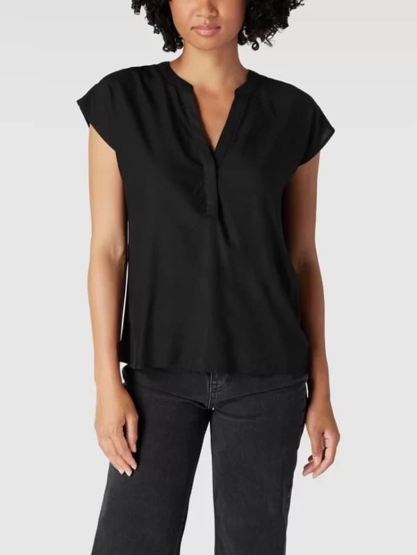 Montego Blusenshirt Mit V-Ausschnitt – Schwarz 5