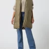 Jake*s Casual Longweste Mit Kapuze – Schilf 2