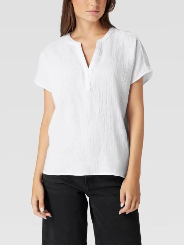 Christian Berg Woman Blusenshirt Mit V-Ausschnitt – Weiß 5