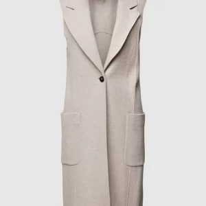 Marc Cain Weste Mit Label-Detail – Beige 9