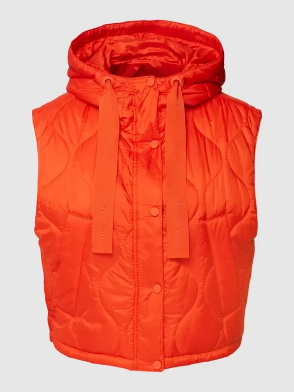 Marc O’Polo Steppweste Mit Label-Detail – Orange 3