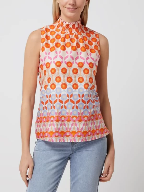 Tonno & Panna Blusentop Aus Baumwolle Modell ‘Mulan’ – Orange 5