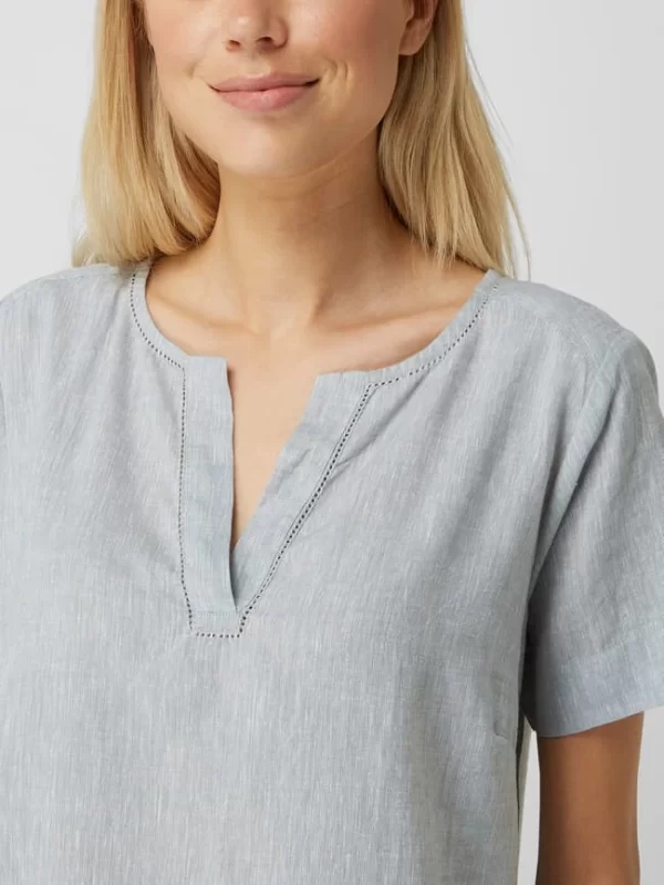 Redgreen Blusenshirt Aus Leinen-Lyocell-Mix Modell ‘Agneta’ – Khaki 4