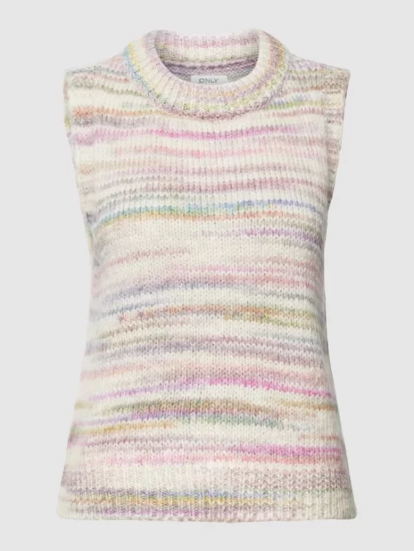 Only Strickweste Mit Streifenmuster Modell ‘CAMA’ – Offwhite 3