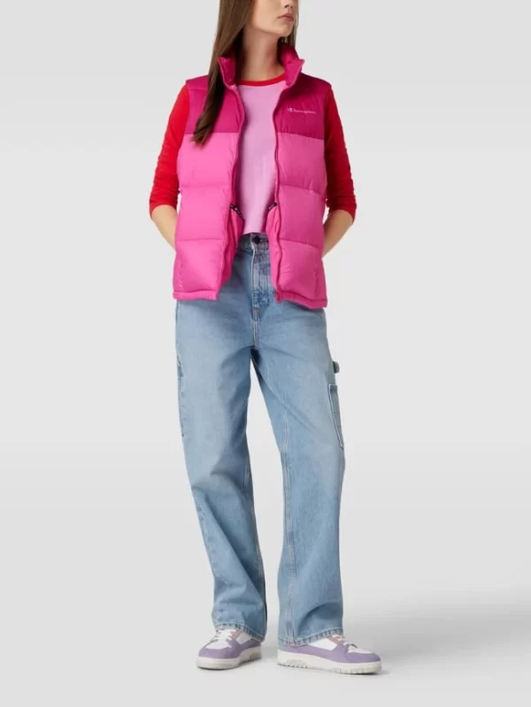 CHAMPION Steppweste Mit Label-Print Modell ‘POLYFILL VEST’ – Pink 1