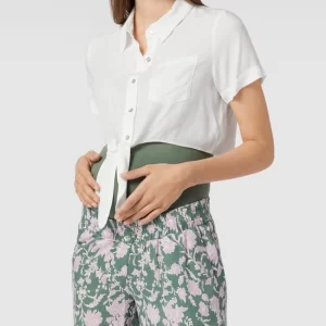 Mamalicious Umstands-Bluse Mit Brusttasche – Offwhite 13