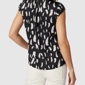 Comma Blusenshirt Mit Rüschen – Schwarz 15