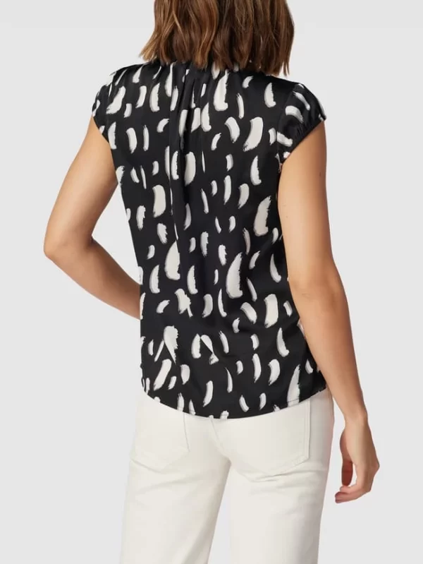 Comma Blusenshirt Mit Rüschen – Schwarz 6