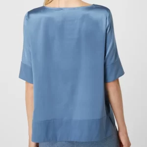 (The Mercer) N.Y. Blusenshirt Mit Seide-Anteil – Rauchblau 15