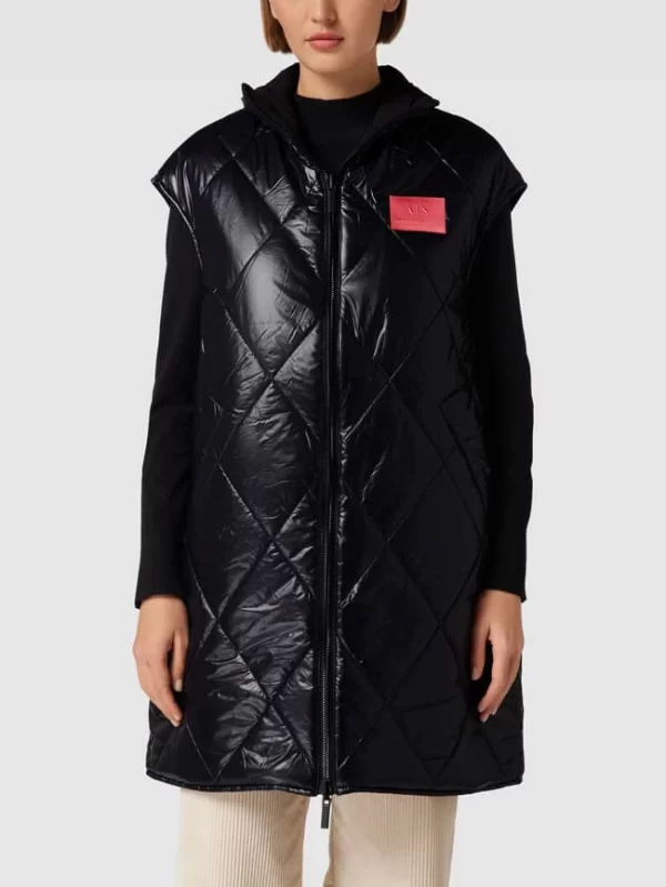 ARMANI EXCHANGE Steppweste In Überlänge – Schwarz 5
