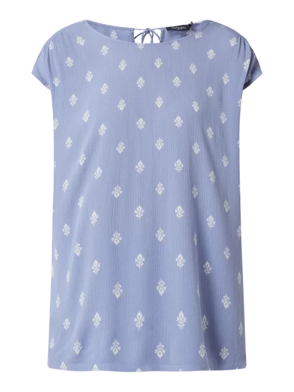 Soaked In Luxury Blusentop Aus Viskosekrepp Modell ‘Zaya’ – Rauchblau 3