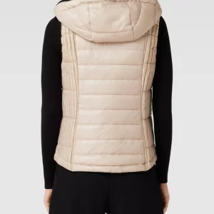 Marc Cain Steppweste Mit Kapuze – Beige 15