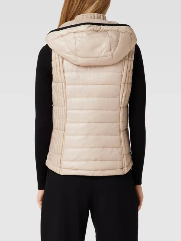 Marc Cain Steppweste Mit Kapuze – Beige 6