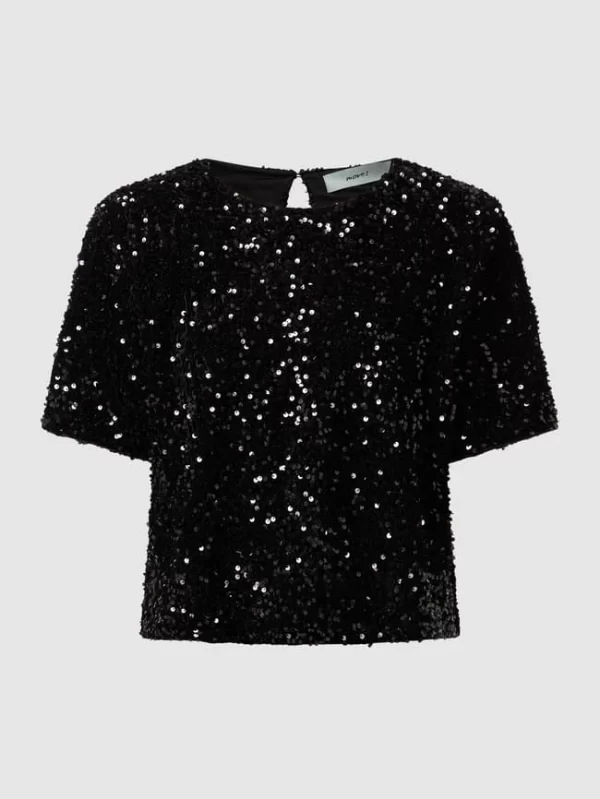Moves Blusenshirt Mit Pailletten Modell ‘Discella’ – Schwarz 3