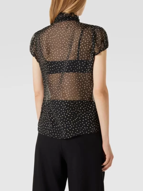 Saint Tropez Bluse Mit Rüschenbesatz Modell ‘Lilya’ – Schwarz 6