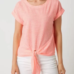 Christian Berg Woman Blusenshirt Aus Baumwolle – Neon Orange 13