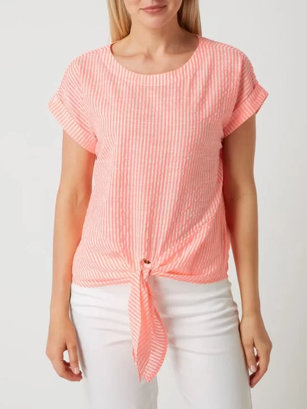 Christian Berg Woman Blusenshirt Aus Baumwolle – Neon Orange 5