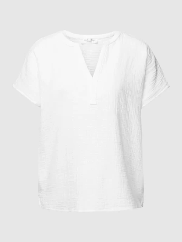 Christian Berg Woman Blusenshirt Mit V-Ausschnitt – Weiß 3