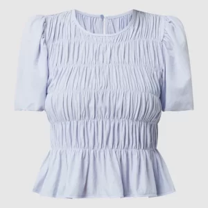 Mango Blusenshirt Aus Viskosemischung – Hellblau 9