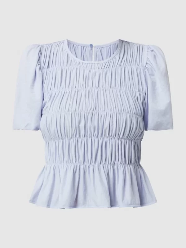 Mango Blusenshirt Aus Viskosemischung – Hellblau 3