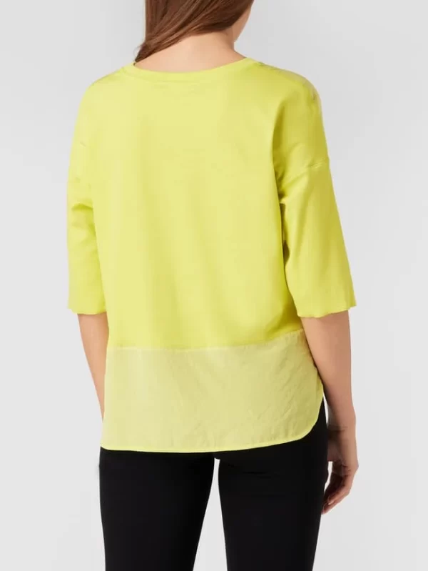 Marc Cain Blusenshirt Mit Ziernähten – Hellgelb 6