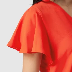 Jake*s Collection Bluse Mit Volantärmeln – Rot 11