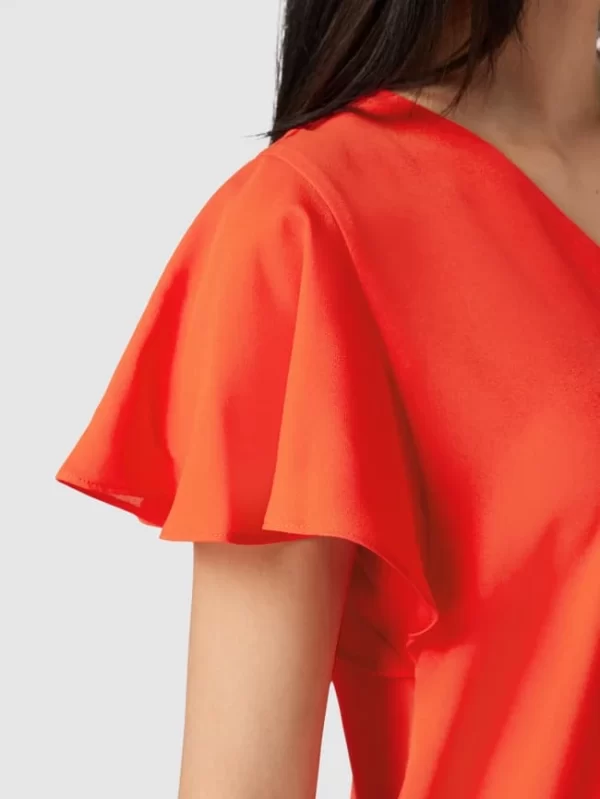 Jake*s Collection Bluse Mit Volantärmeln – Rot 4