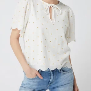 Atelier Reve Blusenshirt Mit Herzchen-Prints – Offwhite 13