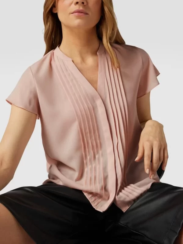 Jake*s Collection Blusenshirt Mit V-Ausschnitt – Rosé 4