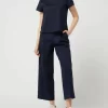 Windsor Blusenshirt Mit Kurzen Ärmeln – Marineblau 19