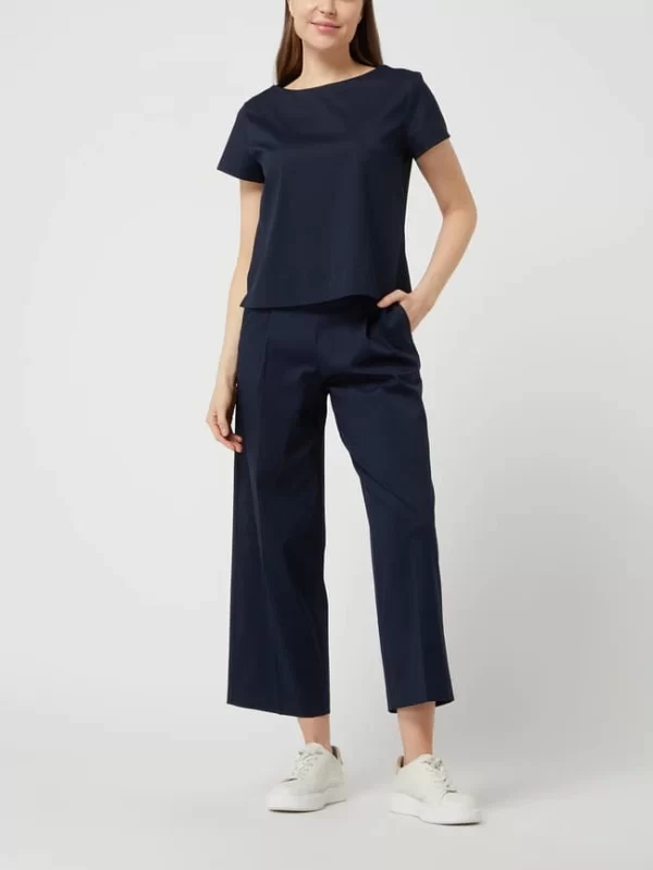 Windsor Blusenshirt Mit Kurzen Ärmeln – Marineblau 1