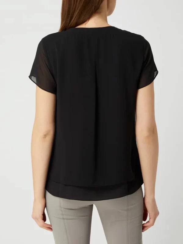 S.Oliver BLACK LABEL Blusenshirt Im Double-Layer-Look – Schwarz 6