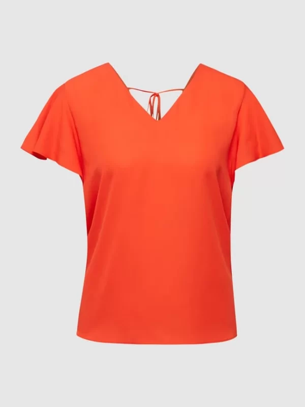 Jake*s Collection Bluse Mit Volantärmeln – Rot 3