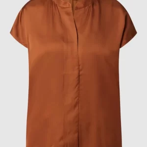 Taifun Bluse Aus Satin – Cognac 9