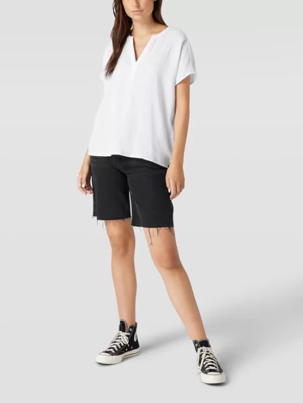 Christian Berg Woman Blusenshirt Mit V-Ausschnitt – Weiß 1