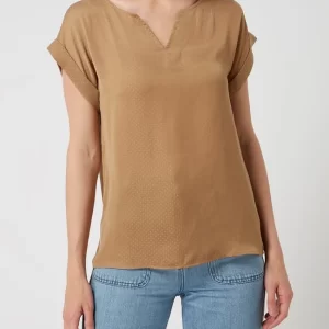 Saint Tropez Blusenshirt Mit Punktmuster Modell ‘Briana’ – Camel Meliert 13